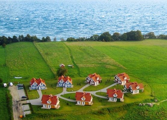 Cottage Mamry in stile scandinavo, proprio sul lago a Trygort